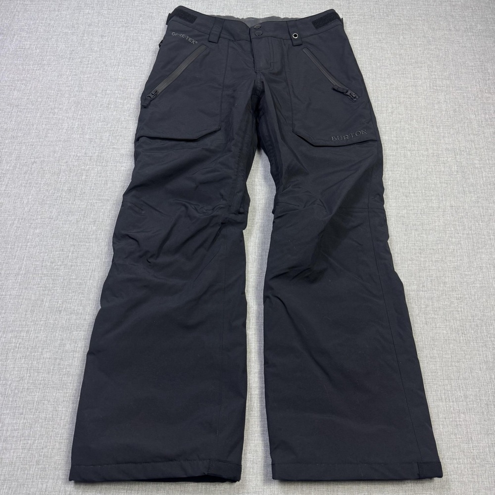 Burton Snow Pants Boys M Black Gore-Tex Waterproof Relaxed Fit Insulated Skiing